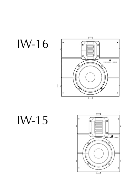 Model IW-16 and -15 technical drawing Model IW-16 and -15 technical drawing