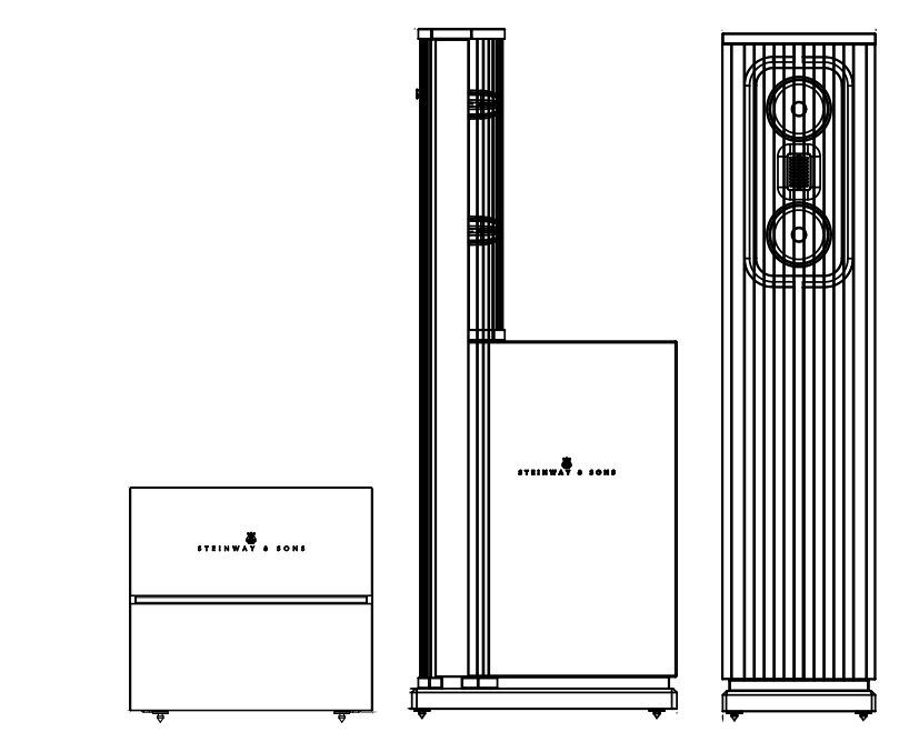 Technical drawing of Model C on transparent background