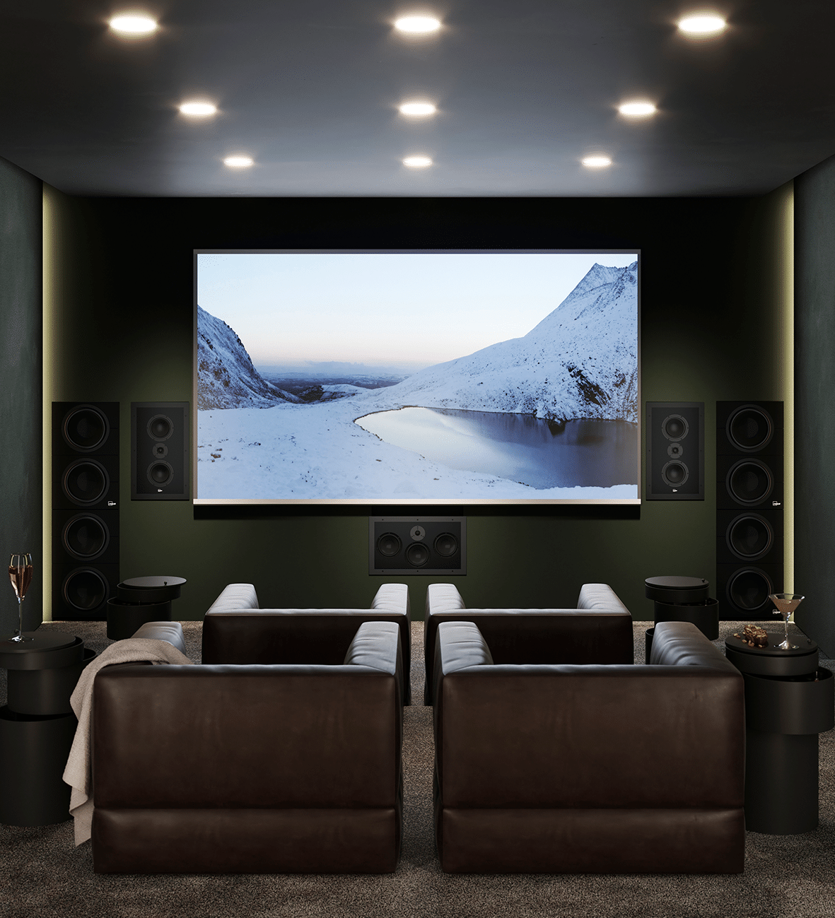 Lyngdorf D-60 in-wall speakers