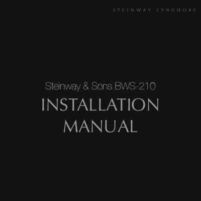 BWS-210 Installation manual