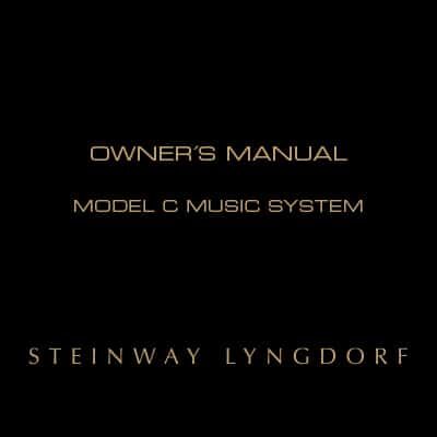 Model C owner's manual (2008-2024)