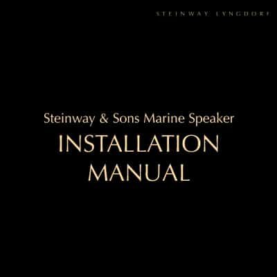 Marine Speaker Installation manual