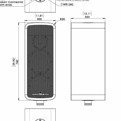 Marine Speaker technical drawings