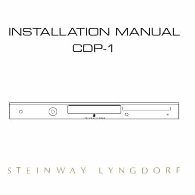 CDP-1 installation manual