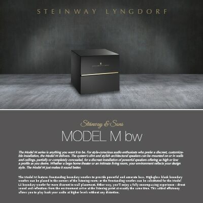 Model M boundary woofer fact sheet