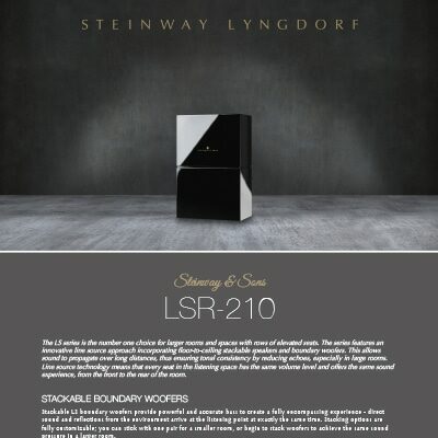LSR-210 boundary woofer fact sheet